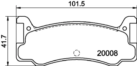 Комплект тормозных колодок, дисковый тормоз HELLA PAGID T0025