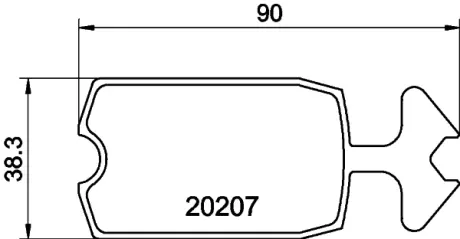 Комплект тормозных колодок, дисковый тормоз HELLA PAGID T0134