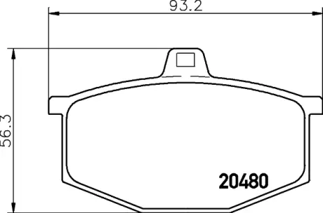 Комплект тормозных колодок, дисковый тормоз HELLA PAGID T0296