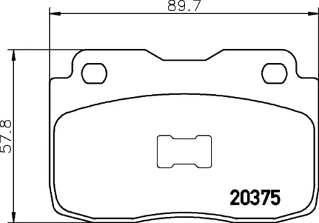 Комплект тормозных колодок, дисковый тормоз HELLA PAGID T0310