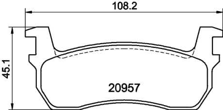 Комплект тормозных колодок, дисковый тормоз HELLA PAGID T0316