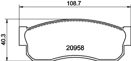 Комплект тормозных колодок, дисковый тормоз HELLA PAGID T0317