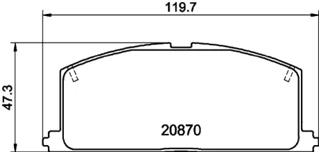 Комплект тормозных колодок, дисковый тормоз HELLA PAGID T0318