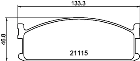 Комплект тормозных колодок, дисковый тормоз HELLA PAGID T0337