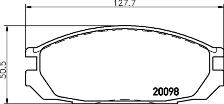 Комплект тормозных колодок, дисковый тормоз HELLA PAGID T0364