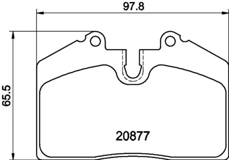 Комплект тормозных колодок, дисковый тормоз HELLA PAGID T0377