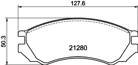 Комплект тормозных колодок, дисковый тормоз HELLA PAGID T0394