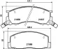 Комплект тормозных колодок, дисковый тормоз HELLA PAGID T0395 (фото 1)