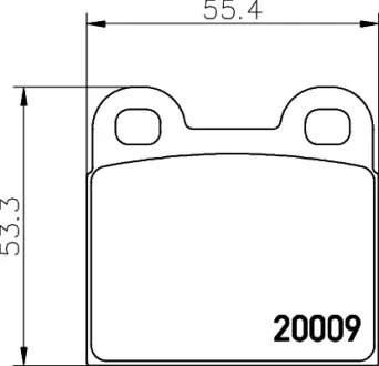 Комплект тормозных колодок, дисковый тормоз HELLA PAGID T0455