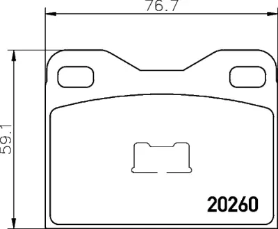 Комплект тормозных колодок, дисковый тормоз HELLA PAGID T0489