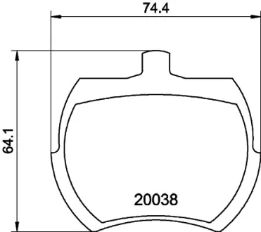 Комплект тормозных колодок, дисковый тормоз HELLA PAGID T0569