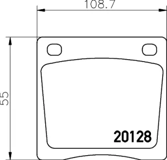 Комплект тормозных колодок, дисковый тормоз HELLA PAGID T0800
