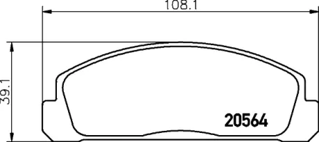 Комплект тормозных колодок, дисковый тормоз HELLA PAGID T0818