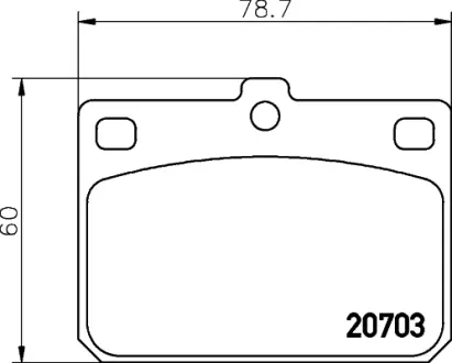 Комплект тормозных колодок, дисковый тормоз HELLA PAGID T0843