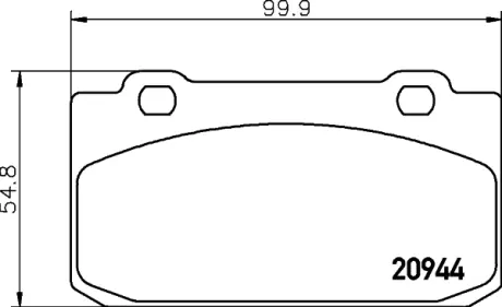 Комплект тормозных колодок, дисковый тормоз HELLA PAGID T1025