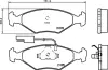 Комплект тормозных колодок, дисковый тормоз HELLA PAGID T1029 (фото 1)