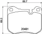 Комплект тормозных колодок, дисковый тормоз HELLA PAGID T1071 (фото 1)