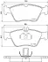 Комплект тормозных колодок, дисковый тормоз HELLA PAGID T1091 (фото 1)