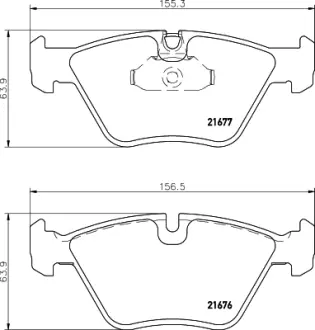 Комплект тормозных колодок, дисковый тормоз HELLA PAGID T1103