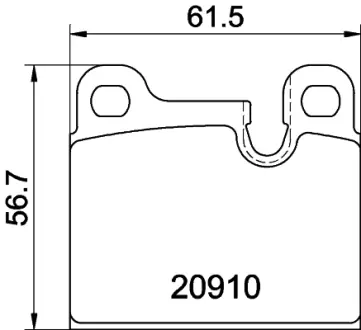 Комплект тормозных колодок, дисковый тормоз HELLA PAGID T1119