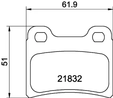 Комплект тормозных колодок, дисковый тормоз HELLA PAGID T1123