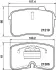 Комплект тормозных колодок, дисковый тормоз HELLA PAGID T1128 (фото 1)