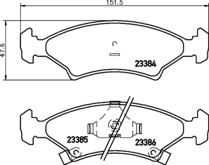 Комплект тормозных колодок, дисковый тормоз HELLA PAGID T1133