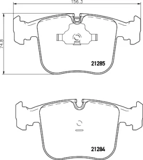 Комплект тормозных колодок, дисковый тормоз HELLA PAGID T1134