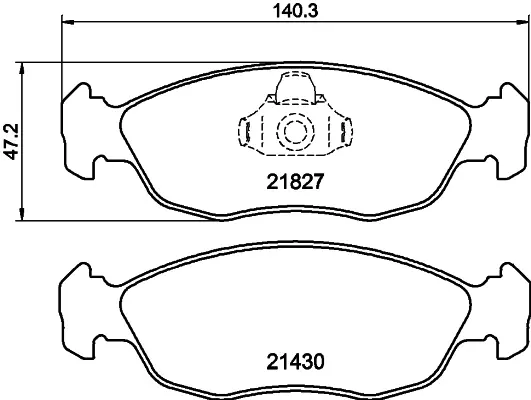 Комплект тормозных колодок, дисковый тормоз HELLA PAGID T1137 (фото 1)