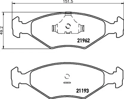 Комплект тормозных колодок, дисковый тормоз HELLA PAGID T1146