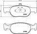 Комплект тормозных колодок, дисковый тормоз HELLA PAGID T1151 (фото 1)
