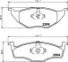 Комплект тормозных колодок, дисковый тормоз HELLA PAGID T1156 (фото 1)