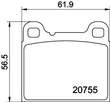 Комплект тормозных колодок, дисковый тормоз HELLA PAGID T1184