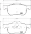 Комплект тормозных колодок, дисковый тормоз HELLA PAGID T1189 (фото 1)