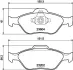Комплект тормозных колодок, дисковый тормоз HELLA PAGID T1193 (фото 1)