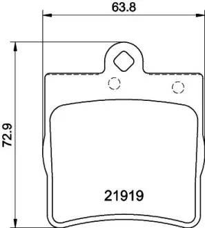 Комплект тормозных колодок, дисковый тормоз HELLA PAGID T1198