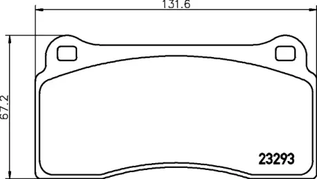 Комплект тормозных колодок, дисковый тормоз HELLA PAGID T1201