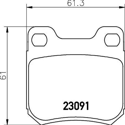 Комплект тормозных колодок, дисковый тормоз HELLA PAGID T1206 (фото 1)