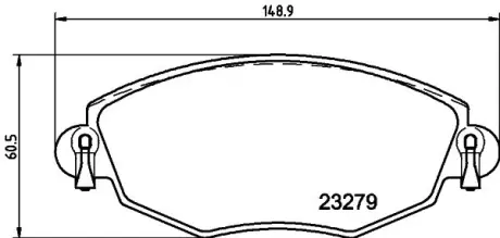 Комплект тормозных колодок, дисковый тормоз HELLA PAGID T1210