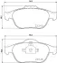 Комплект тормозных колодок, дисковый тормоз HELLA PAGID T1213 (фото 1)