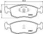 Комплект тормозных колодок, дисковый тормоз HELLA PAGID T1216 (фото 1)
