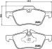 Комплект тормозных колодок, дисковый тормоз HELLA PAGID T1220 (фото 1)