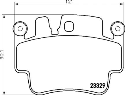 Комплект тормозных колодок, дисковый тормоз HELLA PAGID T1231
