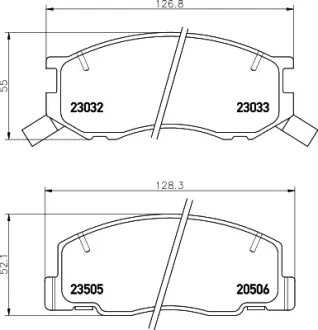 Комплект тормозных колодок, дисковый тормоз HELLA PAGID T1252