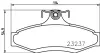Комплект тормозных колодок, дисковый тормоз HELLA PAGID T1253 (фото 1)