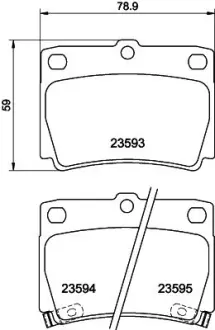 Комплект тормозных колодок, дисковый тормоз HELLA PAGID T1254