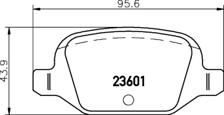 Комплект тормозных колодок, дисковый тормоз HELLA PAGID T1260