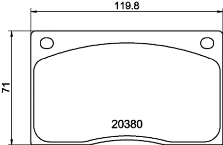 Комплект тормозных колодок, дисковый тормоз HELLA PAGID T1266