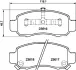 Комплект тормозных колодок, дисковый тормоз HELLA PAGID T1278 (фото 1)