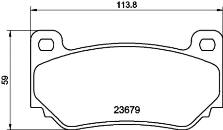 Комплект тормозных колодок, дисковый тормоз HELLA PAGID T1279